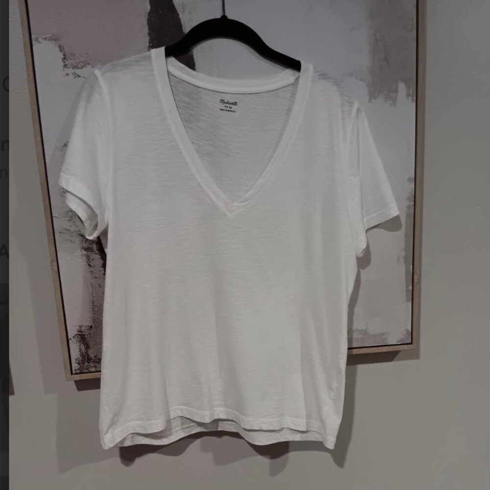 Madewell White Short Sleeve Tee